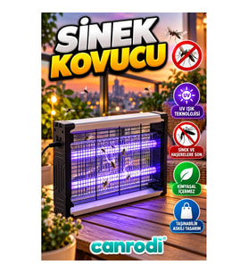 Taşınabilir Askılı UV Elektrikli Sinek Öldürücü Haşere Lambası