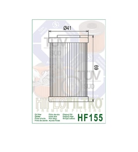 Hiflo Hf155 2014-2023 KTM 390 RC Uyumlu Yağ Filtresi