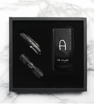 Özel Kutulu Kişiye Özel Powerbank & İsveç Çakısı & El Feneri Hediye Seti