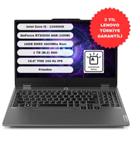 Lenovo LOQ 15IRX10 Intel Core i5 13450HX 16GB 1TB SSD RTX5050 Freedos 15.6" FHD 83JE00XNTR