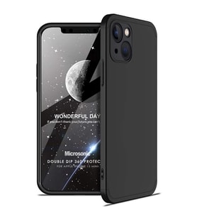 Microsonic Apple iPhone 13 Mini Kılıf Double Dip 360 Protective Siyah