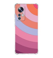 Xiaomi Mi 12 Pro Uyumlu Köşe Korumalı Antişok Kapak Renk Cümbüşü Tasarımlı Şeffaf  Kılıf