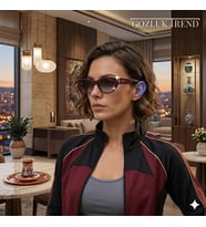 VOGUE 0VO5586S 328483 - Komple bordo KADIN GÜNEŞ GÖZLÜĞÜ