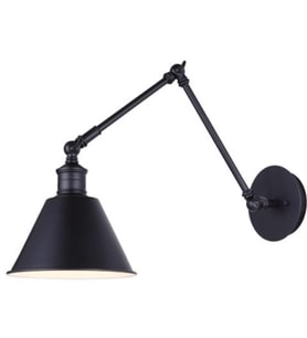 RİOLİGHT RETRO ÜÇ MAFSALLI METAL APLİK (Siyah - Beyaz)