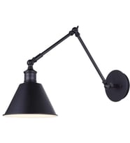 RİOLİGHT RETRO ÜÇ MAFSALLI METAL APLİK (Siyah - Beyaz)