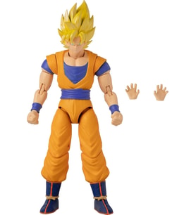 Bandai 16 Cm Dragon Ball Super Saiyan Goku Poz Verilebilir Figür, Dragon Stars Serisi (Krem)