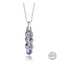 Swarovski Crystal Taşlı Salkım Gümüş Kadın Kolye