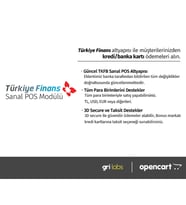 OpenCart - Türkiye Finans Sanal POS Modülü
