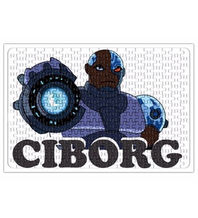 Teen Titans Ciborg Puzzle 240 Parça Yapboz