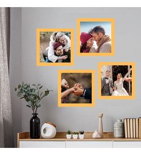 Yapışkanlı 4 lü Fotoblok türü çerçeveler (baskılar dahil)