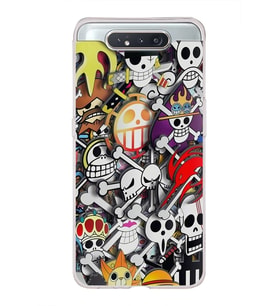 Samsung Galaxy A80 Uyumlu Kapak Anime Tasarımlı Şeffaf Silikon Kılıf