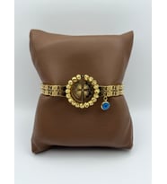 Arnes Jewelry Çelik Dorikalı Yoncalı Kelepçe Bileklik