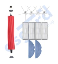 ROBOROCK S7 ( PLUS- MAXV-MAXV ULTRA- PRO ULTRA ) UYUMLU 1 Ana Fırça 4 Yan Fırça 4 Filtre 2 Mop PKT-iasgf0000709
