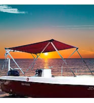Katlanabilir 2 Kollu Tekne ve Bot Tentesi ( Bordo En : 150 cm )