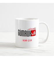 Gümrük Müşaviri Kupa Bardak (1. Tasarım) (Beyaz)