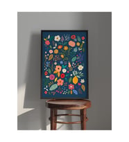 Tablo  Ahşap Çerçeveli Tablo  Çerçeveli Poster  Bitki ve Çiçek Temalı Tablo, Soyut,Minimal Tablo (Karışık)