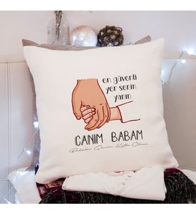 Babalar Günü ( Canım Babam ) Tasarımlı Yastık