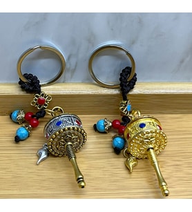 Metal Feng Shui Şans Çarkı Anahtarlık