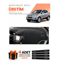HYUNDAİ TUCSON (2009-2015) Uyumlu Torpido Koruma Örtüsü Oto Kılıfı - Siyah
