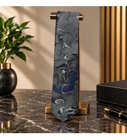 e38 EL İŞÇİLİĞİ ERKEK RENKLİ EBRU KRAVAT 150*5 cm - 6694