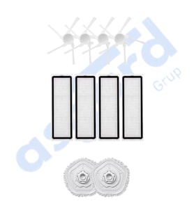 DREAME W10-W10 PRO UYUMLU 4 Yan Fırça 4 Filtre 2 Mop