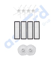 DREAME W10-W10 PRO UYUMLU 4 Yan Fırça 4 Filtre 2 Mop