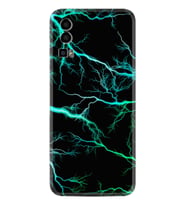 General Mobile Gm 23 Kılıf Silikon Desen Özel Seri Green Thunder 1693