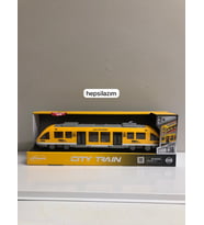 1:16 Açılabilen Kapılı Pilli City Traın (Beyaz-Siyah-Sarı)