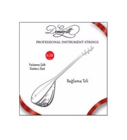 Uzun Sap Bağlama  Saz Teli  Takımı Paslanmaz 0.20 mm