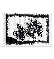 Bmx Racing Jump Motorsiklet Puzzle 240 Parça Yapboz