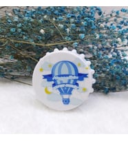 Hayaller Dükkanı 30 Adet Balon Baskılı Kapak Açacak Uv Baskılı Erkek Bebek Magnetleri
