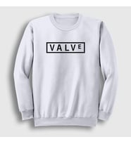 Presmono Unisex Beyaz Logo Valve Oyun Dota Half Life Sweatshirt 436743tt (Beyaz)