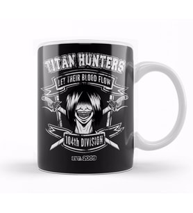 Attack On Titan Titan Hunters Kupa Bardak Porselen