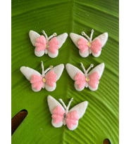 6X4 CM 5 ADET KABARTMA KELEBEK ARMA DİKİŞ AKSESUARI