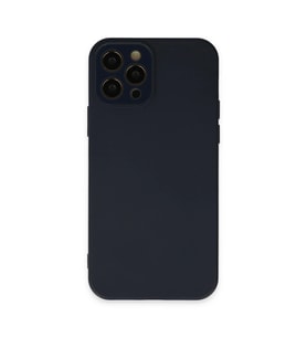 Pilelistore   iPhone 12 Pro Max Kılıf Lansman Glass Kapak - Lacivert