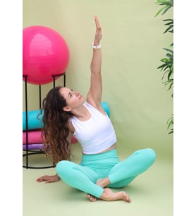 Push Up Özellikli Su Yeşili Yüksek Bel Toparlayıcı Kadın Spor Tayt (Su Yeşili)