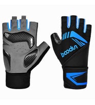 Boodun Profesyonel Fitness Ağırlık Eldiveni (Mavi)