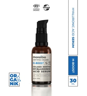 Monoibio Organik Hyalüronik Asit Serum  Yoğun Nemlendirici Gece ve Gündüz Serumu  Vegan H Boost Serum