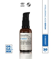Monoibio Organik Hyalüronik Asit Serum  Yoğun Nemlendirici Gece ve Gündüz Serumu  Vegan H Boost Serum