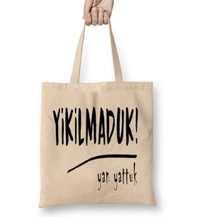 Yıkılmaduk Yeni Karadeniz Bez Çanta Uzun Saplı