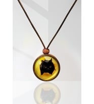 Kedi Ahşap Kolye N11.25022