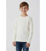 Breeze Erkek Çocuk Uzun Kollu Tişört Basic 9-14 Yaş, Krem