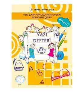 YUVA 1.SINIF DİK TEMEL HARFLERLE GÜZEL YAZI DEFTERİ STANDART ÇİZGİLİ