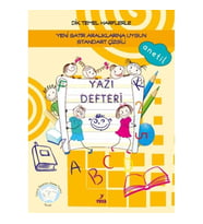 YUVA 1.SINIF DİK TEMEL HARFLERLE GÜZEL YAZI DEFTERİ STANDART ÇİZGİLİ