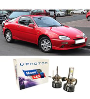 Mazda MX3 Led Xenon Uzun + Kısa Far Ampulü H4 Mono Yeni Seri Beyaz