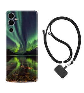 Tecno Pova Neo 2 Kılıf Resimli Boyun Askılı İpli Desenli Silikon Kuzey Işıkları 1327