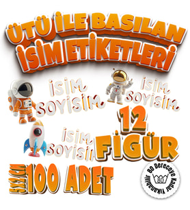 Kıyafet Etiketi - Okul Kıyafet Kumaş Etiketi Kreş Anaokulu İlkokul Kıyafet Kumaş Etiketi Set11