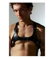 Erkek Göğüs Harness, Deri Erkek Göğüs Harness, Erkek Göğüs Kemer (Kırmızı)