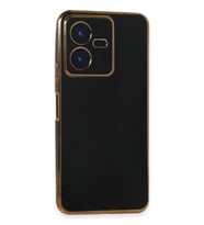 Durukar® Vivo Y22 2022 Kılıf Volet Silikon - Siyah