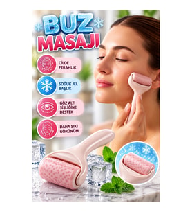 Soğuk Jel Başlıklı Yüz ve Göz Altı Buz Masaj Silindiri